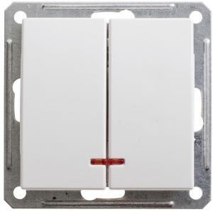 ВЫКЛЮЧАТЕЛЬ SCHNEIDER ELECTRIC W59 VS516-251-1-86 Б/РАМКИ - С/У, С ИНДИКАТОРОМ, 2-КЛ. БЕЛЫЙ - 16А- IP20