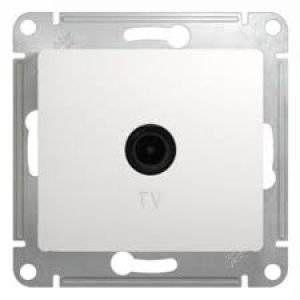 Телевизионная розетка Schneider Electric,1DB  с/у, б/рамки, IP20, белая, GSL000191