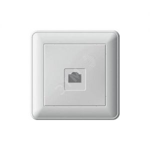 Телефонная розетка Schneider Electric, W59 RSI-152T-18 с/у, с рамкой, IP20, белая